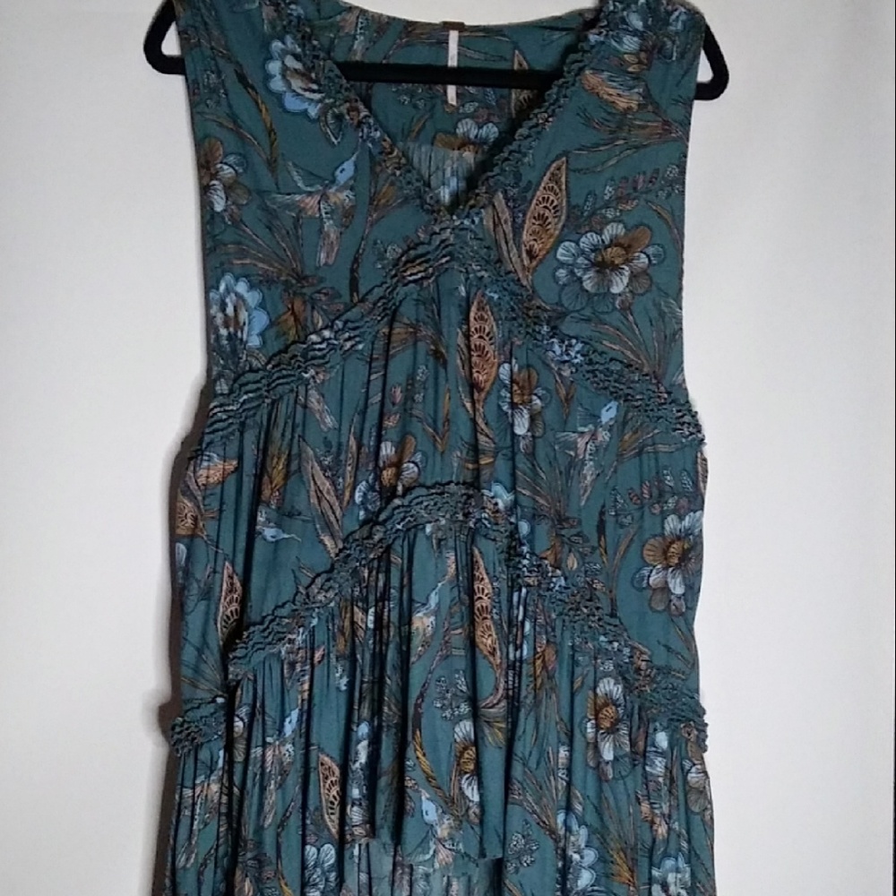 Free People Purple Haze Print Tunic Sm BOHO STYLE